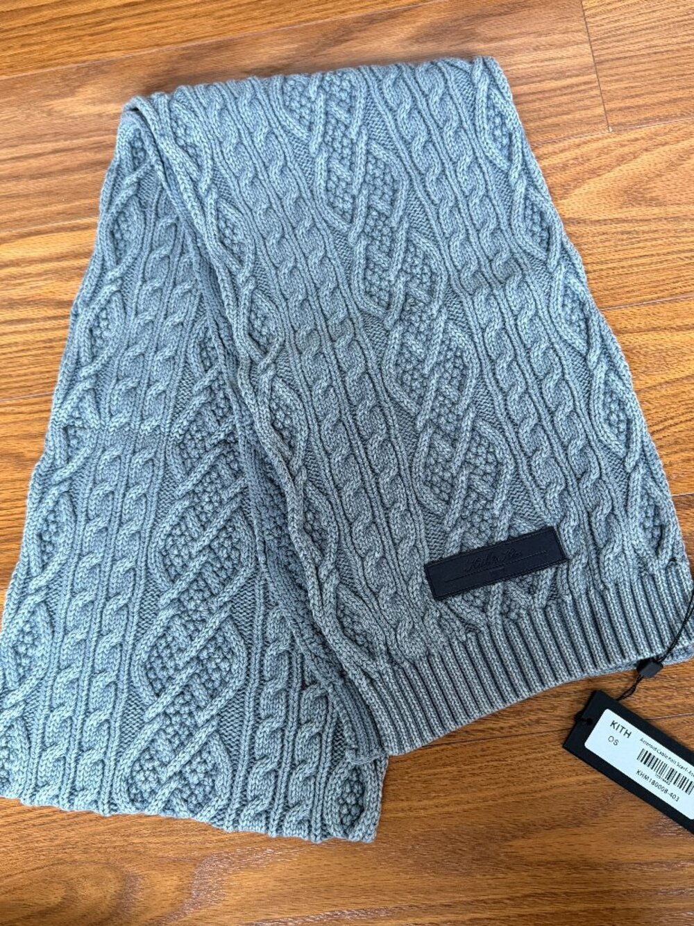 Kith Cable Knit Scarf - NWT
